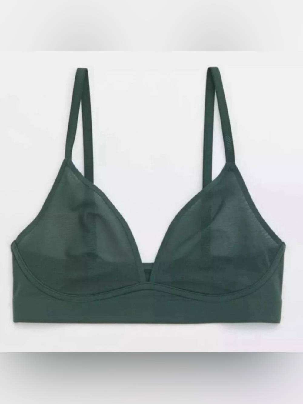 Smoothez by Aerie Mesh Bralette Green Size XS NWT!